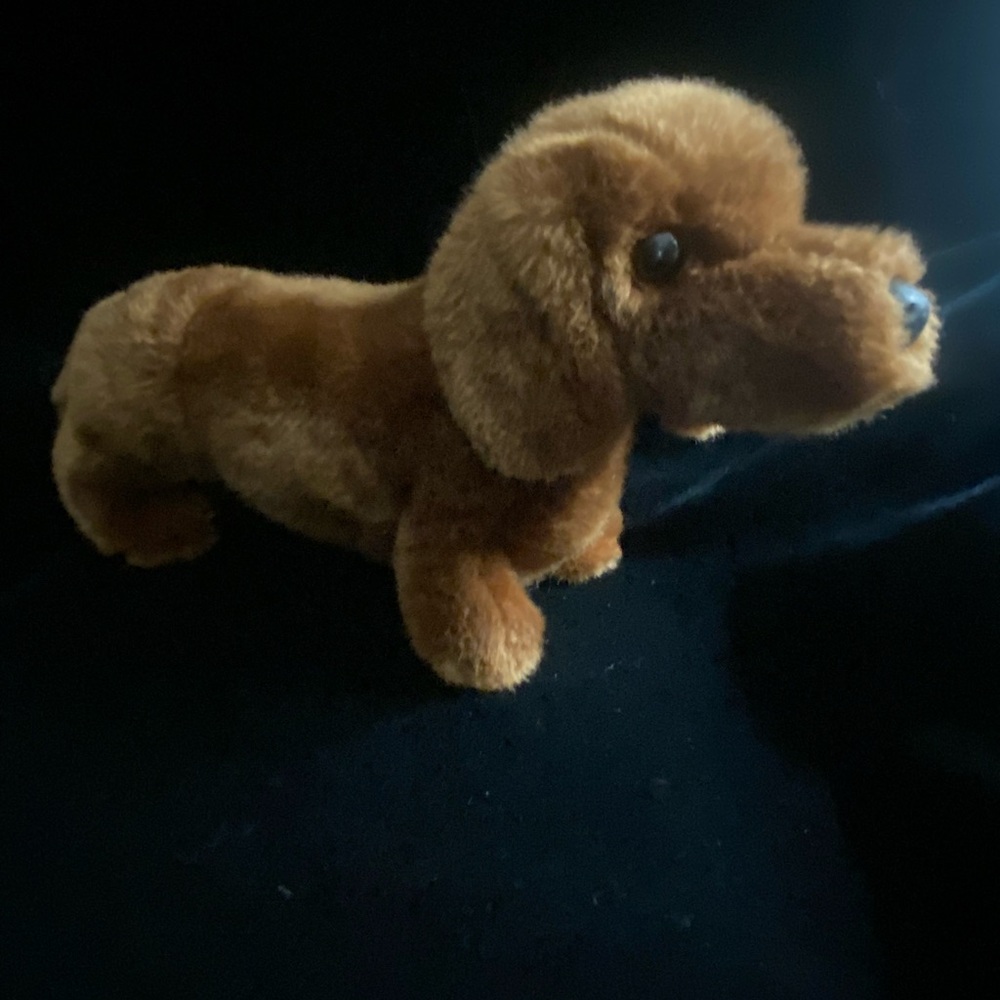 Douglas Gretel Red Dachshund puppy dog plush.T31